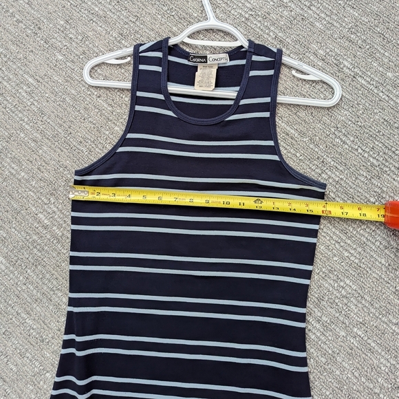Women's (Size Small) Blue Striped Racerback Dress - Picture 6 of 9